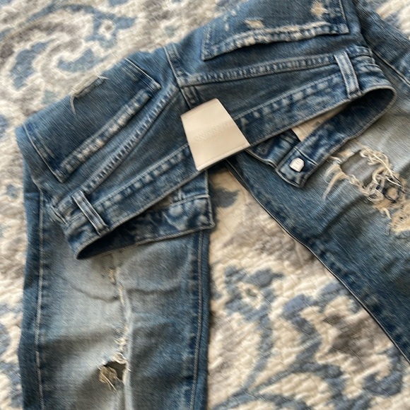 7 For All Mankind Women's Straight Leg Jeans - Blue - Picture 5 of 11